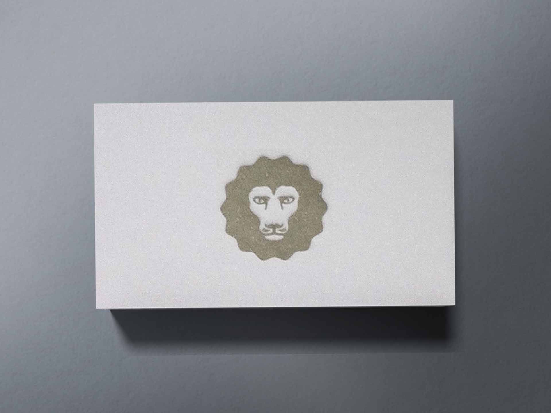 lion-icon-stamp-calling-card