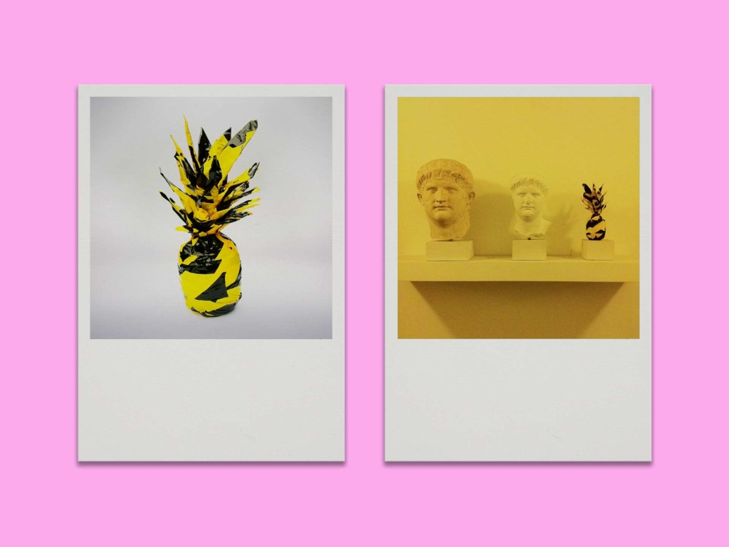 hazardography-postcards-pineapple-covered-with-hazard-tape