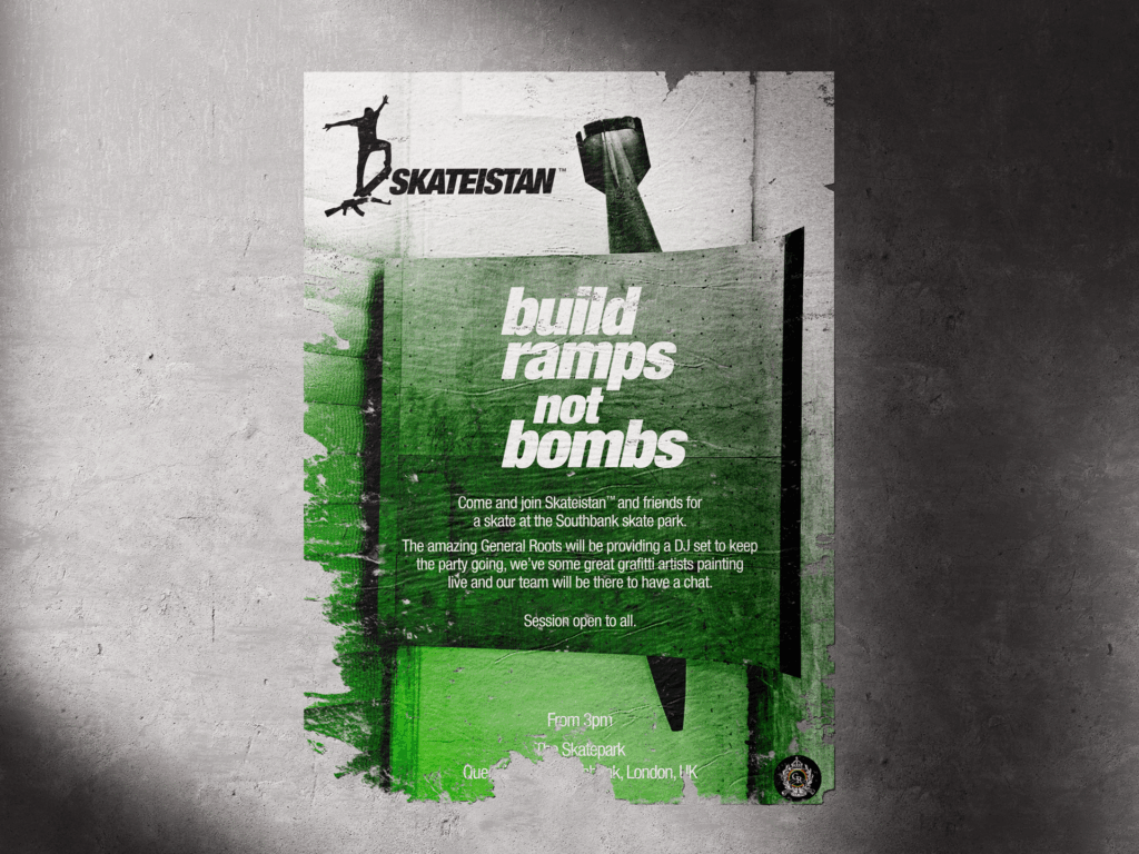 skateistan bomb ramp event poster